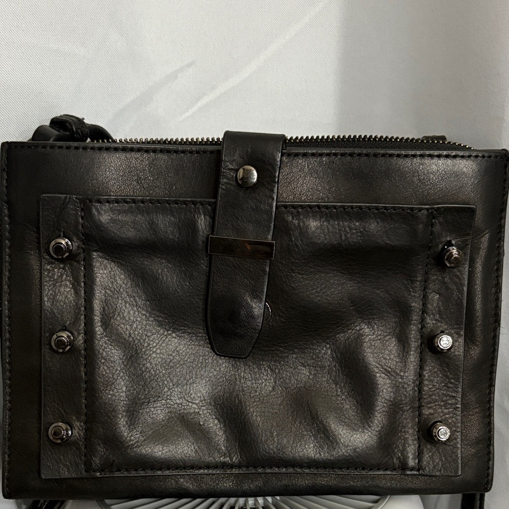 Botkier Black Leather Messenger Bag